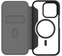 QDOS Étui Folio Hybrid Fold + Snap pour iPhone 14 Pro Transparent