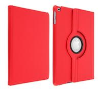 Etui folio multipositions rouge Apple iPad 5 / 6 / Air - Support orientable 360°