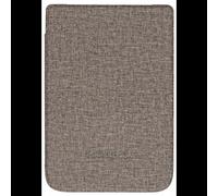 Étui Folio PocketBook WPUC-627-S-GY pour Basic Lux 2 & Touch Lux 4, Simili-cuir/Microfibre, Marron/Gris, 6", 112x164x8mm, 95g