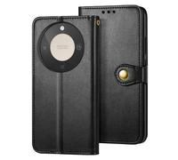 Etui Folio Portefeuille pour Honor Magic 8 Lite avec Dragonne et Porte-cartes Noir
