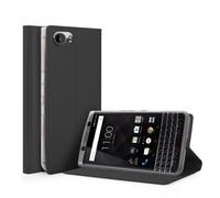 Etui Folio Pour Blackberry Key One Noir Avec Rabat Latéral Et Fonction Stand