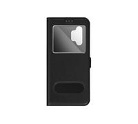 Etui Folio pour Galaxy A13 5G / A04s Double Fenêtre avec Fonction Support Noir