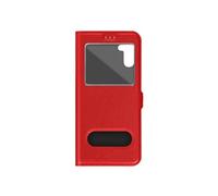 Etui pour Samsung Galaxy A34 5G Fenêtre Support Vidéo Rouge