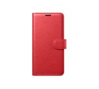 Etui Folio pour Galaxy S26 Plus avec Fonction Support et Languette Magnétique Zanaé Rouge