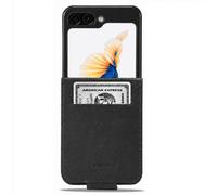 Étui Folio pour Galaxy Z Flip 8 Design Vintage Support Vidéo Noir