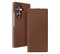 Étui Folio pour Galaxy Z Fold 7 Finition Texturé avec Fonction Support Marron