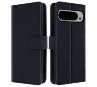 Étui Folio pour Google Pixel 9 Pro XL Série Chesterfield avec Fonction Support Bleu nuit