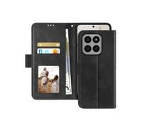 Etui Folio pour Honor 400 Smart avec Porte-cartes Amovible et Fonction Stand Noir