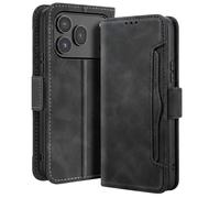 Étui Folio pour Honor 600 / 600 Pro Design Vintage avec Fonction Support Vidéo Noir