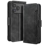Étui Folio pour Honor 600 / 600 Pro Design Vintage avec Fonction Support Vidéo Noir