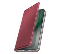 Étui Folio pour Honor Magic 8 Lite avec Porte-cartes et Fonction Support Vidéo Bordeaux