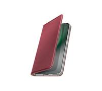 Etui Folio pour Honor Magic 8 Lite avec Porte-cartes et Fonction Support Vidéo Bordeaux