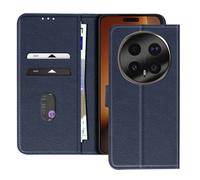 Étui Folio pour Honor Magic 8 Pro Série Chesterfield avec Fonction Support Bleu nuit