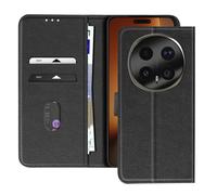 Étui Folio pour Honor Magic 8 Pro Série Chesterfield avec Fonction Support, Noir