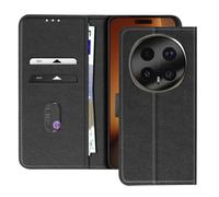 Étui Folio pour Honor Magic 8 Pro Série Chesterfield avec Fonction Support, Noir