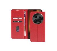 Etui Folio pour Honor Magic 8 Pro Série Chesterfield avec Fonction Support Rouge