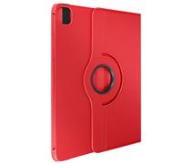 Étui Folio pour iPad Pro 11 Clapet avec Support Rotatif et Fermeture Élastique Rouge