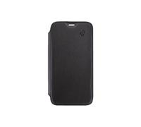 Etui Folio pour iPhone 11 Pro Max en Cuir avec Dos Transparent et Porte-Cartes Noir