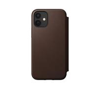 Étui Folio pour iPhone 12 Mini Rugged Magsafe avec Porte-cartes en Cuir Marron