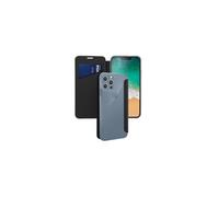Etui Folio pour iPhone 13 Pro Max Dos Transparent Noir