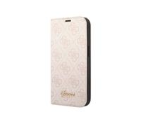 Guess Étui Folio GUBKP14XHG4SHP pour iPhone 14 Pro Max 6,7" Rose – Logo 4G Vintage Doré