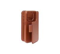 Etui Folio pour iPhone 15 Plus MagSafe avec Coque Détachable et Porte-cartes Marron
