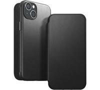 Étui Folio pour iPhone 15 Plus Magsafe avec Porte-cartes en Cuir Moderne Nomad Noir Noir G