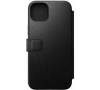 Etui Folio pour iPhone 15 Plus Magsafe avec Porte-cartes en Cuir Moderne Noir