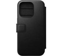 Nomad Nomad Étui de télephone portefeuille Modern Leather Folio iPhone 15 Pro Noir Noir