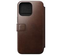 Étui Folio pour iPhone 15 Pro Max Magsafe avec Porte-cartes en Cuir Horween Marron