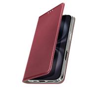 Étui Folio pour iPhone 17 avec Porte-cartes et Fonction Support Vidéo Bordeaux