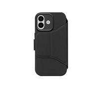 Etui Folio pour iPhone 17 en Silicone Texturé avec Coque Détachable Noir