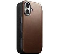 Nomad Goods Étui Portefeuille pour iPhone 17 MagSafe Cuir Série Modern Marron