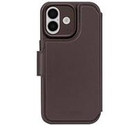 Étui Folio pour iPhone 17 MagSafe en Cuir avec Coque Détachable Decoded Marron foncé Marron foncé