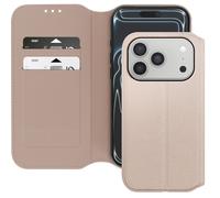 Étui Folio pour iPhone 17 Pro avec Porte-cartes et Fonction Support Dorée