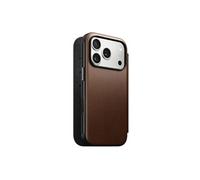 Nomad Goods – Étui portefeuille pour iPhone 17 Pro – Série Modern – Cuir MagSafe – Marron