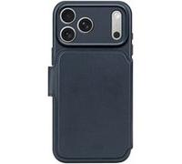 Étui Folio pour iPhone 17 Pro MagSafe en Cuir avec Coque Détachable Decoded Bleu marine Bleu marine