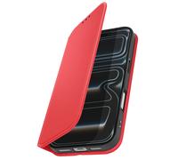Étui Folio pour iPhone 17 Pro Max avec Porte-cartes et Fonction Support Rouge