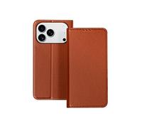 Etui Folio pour iPhone 17 Pro Max avec Portes-cartes et Fonction Stand Marron
