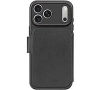 Étui Folio pour iPhone 17 Pro Max MagSafe en Cuir avec Coque Détachable Decoded Noir Noir