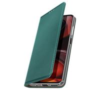 Étui Folio pour Moto G17 avec Porte-cartes et Fonction Support Vidéo Mayaxess Vert