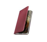 Etui Folio pour Motorola Edge 60 avec Porte-cartes et Fonction Support Vidéo Bordeaux