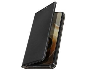 Étui Folio pour Motorola Edge 60 avec Porte-cartes et Fonction Support Vidéo Noir