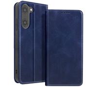 Étui Folio pour OnePlus Nord CE5 Design Vintage avec Fonction Support Vidéo Bleu nuit