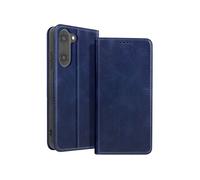 Etui Folio pour OnePlus Nord CE5 Design Vintage avec Fonction Support Vidéo Bleu nuit