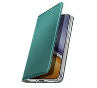 Étui Folio pour Realme 14T / P3 avec Porte-cartes et Fonction Support Vidéo Vert sapin