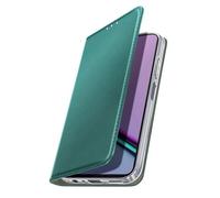 Étui Folio pour Realme Note 60 avec Porte-cartes et Fonction Support Vidéo Vert sapin