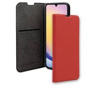 Étui Folio pour Samsung A05 Style Portefeuille avec Porte Cartes Rouge
