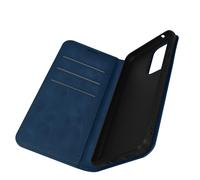 Samsung Galaxy A33 Soft Touch Porte-Carte Magnétique Étui Support Vidéo Bleu