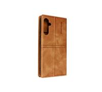 Etui Folio pour Samsung Galaxy A34 5G Portefeuille Support Clapet Magnétique Marron